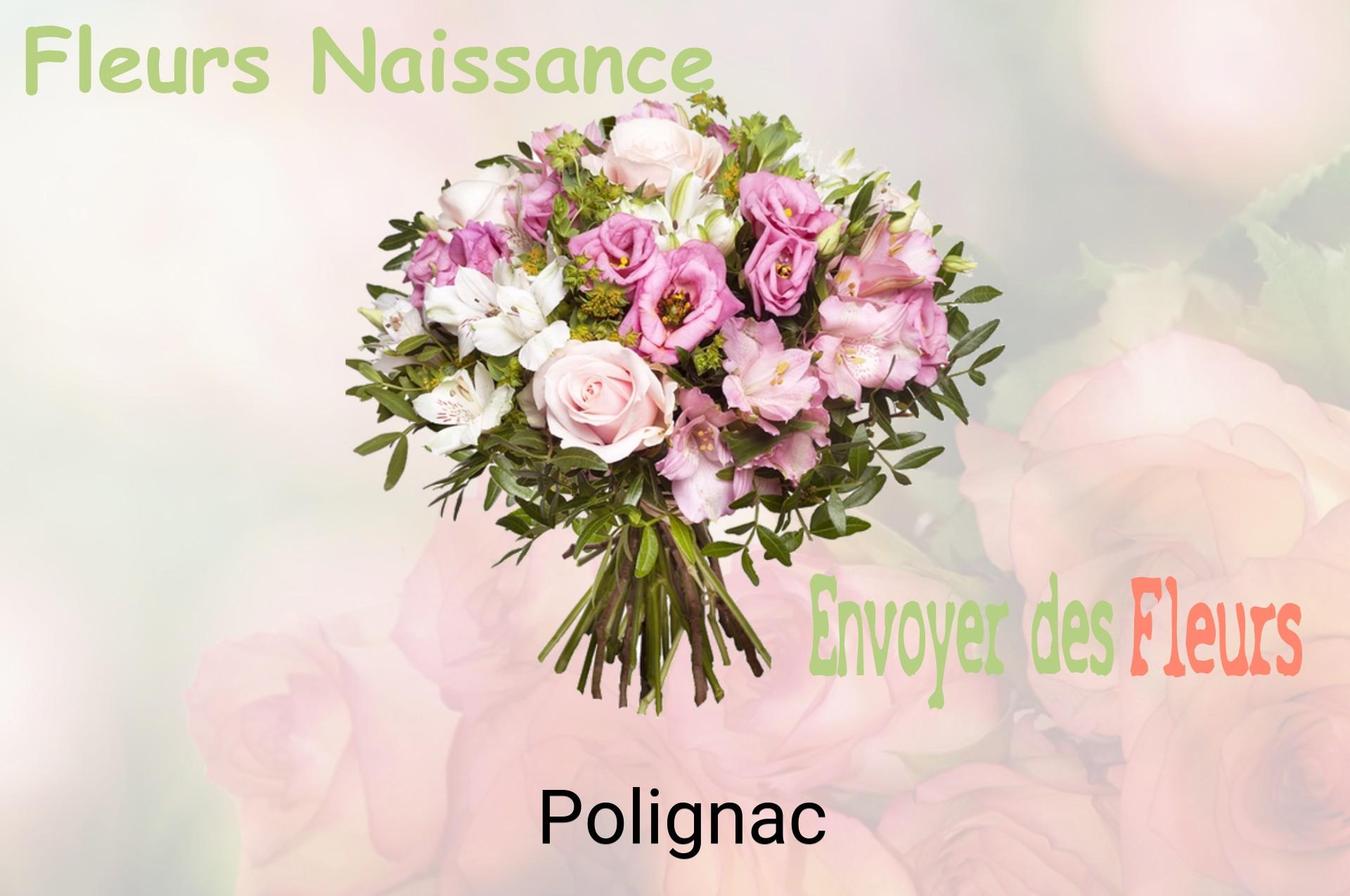 Bouquet de fleurs de naissance livré à Polignac